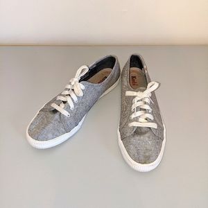 Keds Silver/Grey with Silver Thread Sneake…